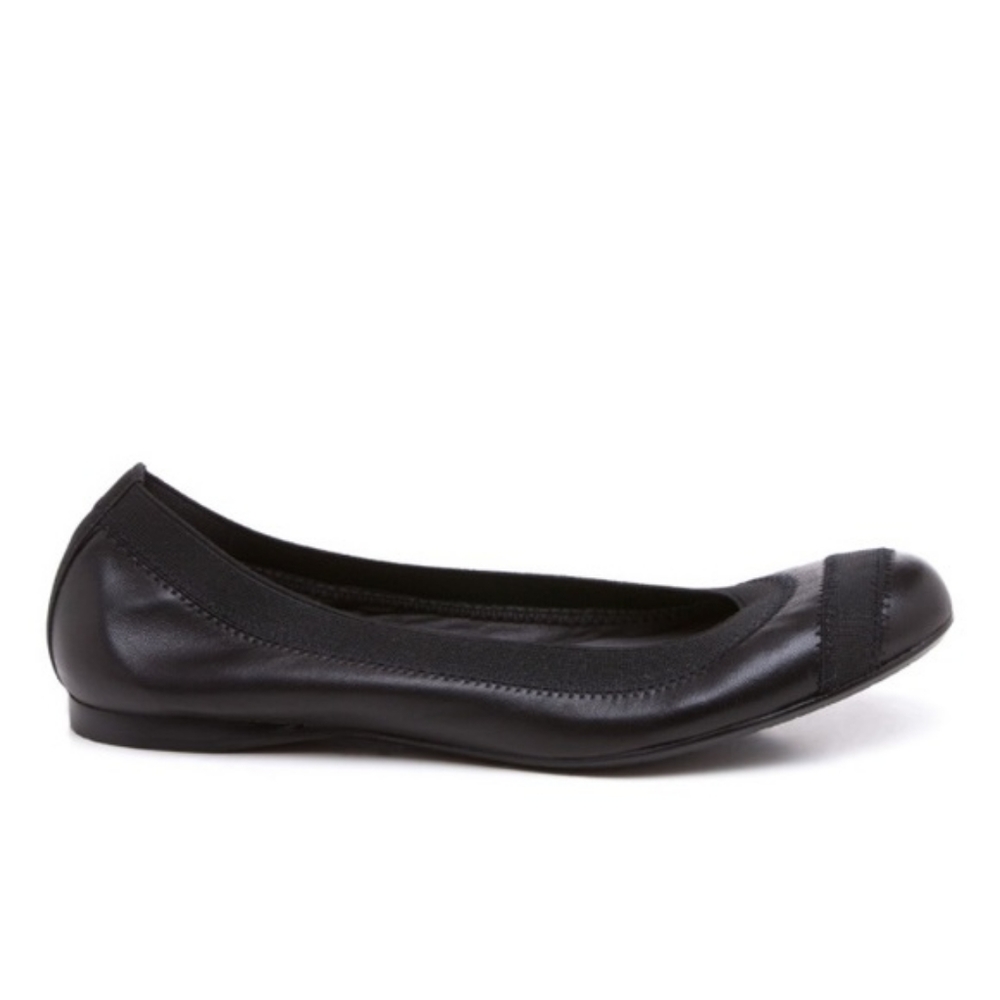 Stuart Weitzman Leather Ballet Pumps Black 6